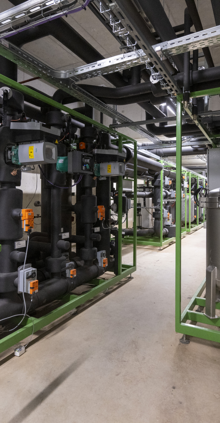 De WKO-installatie van Vertical in Amsterdam