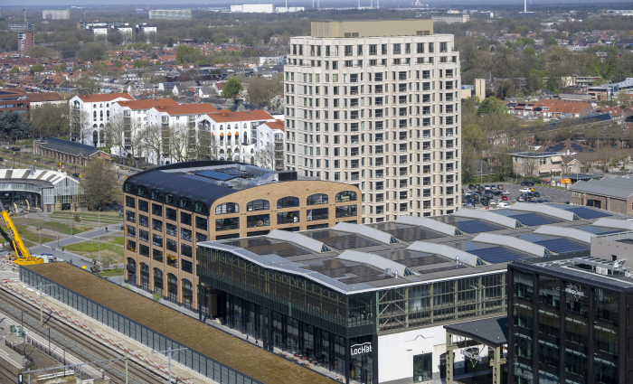 Luchtfoto Brabander en Plan-T Tilburg
